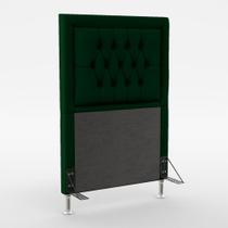 Cabeceira Pegasus 90 Modulada Estofada N-026 Veludo Verde Aradecor