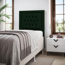 Cabeceira Pegasus 90 Para Cama Box de Solteiro N-026 Veludo Verde Aradecor Cabeceira Pegasus 90 Para Cama Box de Solteiro N-026 Veludo Verde Aradecor