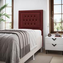 Cabeceira Pegasus 90 Premium / N-034 Veludo Bordô