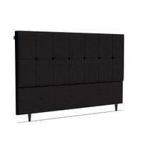 Cabeceira Piave Veluto Preto Sup King (8x195x120) - Ortobom