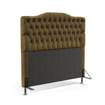 Cabeceira Pollux 160 Para Cama Box Queen N-028 Veludo Marrom Claro Aradecor Cabeceira Pollux 160 Para Cama Box Queen N-028 Veludo Marrom Claro Aradecor