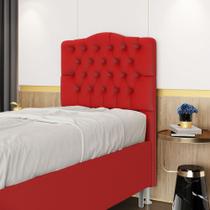 Cabeceira Pollux 90 Modulada Estofada A-020 Couro Artificial Vermelho Aradecor Cabeceira Pollux 90 Modulada Estofada A-020 Couro Artificial Vermelho Aradecor