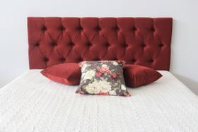 Cabeceira Premium Capitone King 1.95x60cm Bordo