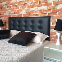 Cabeceira Preto Botonê 15 Queen 160 X 60 Cm