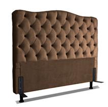 Cabeceira Queen 158 - Bello Box - Dunas Veludo Marrom