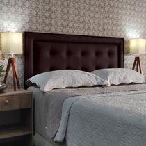 Cabeceira Queen 160 Cama Box Diamond 2 Veneza 10 Marrom Corano Painel RBL