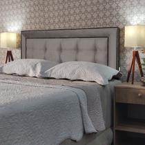 Cabeceira Queen 160 Cama Box Diamond Lexus Bege Suede Com Pés RBL Cabeceira Queen 160 Cama Box Diamond Lexus Bege Suede Com Pés RBL