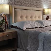 Cabeceira Queen 160 Cama Box Diamond Veneza 05 Bege Suede Painel RBL