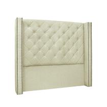Cabeceira Queen 160 cm Vicenza Linho Rustico Natural - SSX Multicoisas Cabeceira Queen 160 cm Vicenza Linho Rustico Natural - SSX Multicoisas