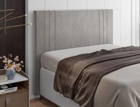 Cabeceira Queen 1,60 Italian Flex Ferrara Cinza Claro (Prata)
