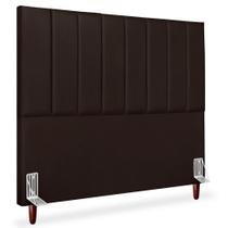 Cabeceira Queen 160cm Arlla Corano Marrom Rm Marrom Cabeceira Queen 160cm Arlla Corano Marrom Rm Marrom