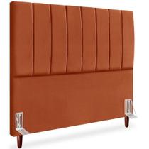 Cabeceira Queen 160cm Arlla Suede Terracota Rm Terracota Cabeceira Queen 160cm Arlla Suede Terracota Rm Terracota