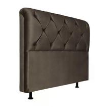Cabeceira Queen 160Cm Barbara Suede Marrom Id Suede Marrom
