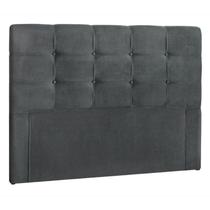 Cabeceira Queen 160cm Daiana Suede Cinza ID Milani Store