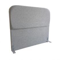 Cabeceira Queen 160cm Orgânica no Box Linho Prata Click Home Cabeceira Queen 160cm Orgânica no Box Linho Prata Click Home