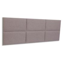 Cabeceira Queen 162cmx 60cm Estofada Placas de Colar na Parede Modelo Retangular - Várias Cores