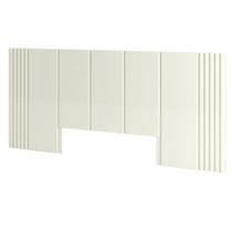 Cabeceira Queen 300cm Ripada Off White - Dalla Costa