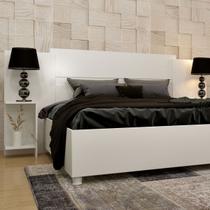 Cabeceira Queen Arizona 4 Prateleiras Neve - Tcil Móveis