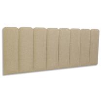 Cabeceira Queen Arredondada Linho 160x60 Cama Box Modulada