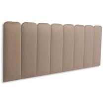 Cabeceira Queen Arredondada Suede 160x60 Cama Box Modulada
