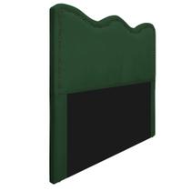 Cabeceira Queen Bari P02 160 cm para cama Box Suede Verde - Amarena Móveis