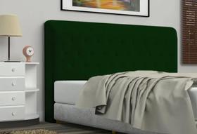 Cabeceira Queen Brenda 160 CM material sintético Verde - D A Decor