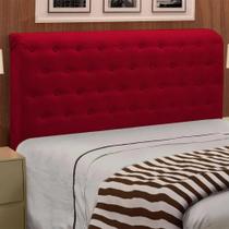 Cabeceira Queen Brenda 160 CM material sintético Vermelho - D A Decor