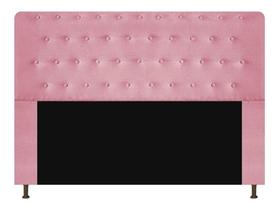 Cabeceira Queen Brenda 160 CM Suede Rosa Bebê - D A Decor
