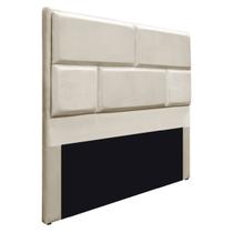 Cabeceira Queen Brick P02 160 cm para cama Box Sintético - ADJ Decor