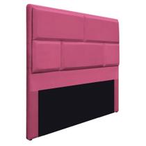 Cabeceira Queen Brick P02 160 cm para cama Box Sintético Pink - Amarena Móveis