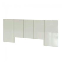 Cabeceira Queen Em Mdf 280 X 118 Cm Lisa Off White Dalla Costa Cabeceira Queen Em Mdf 280 X 118 Cm Lisa Off White Dalla Costa