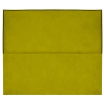 Cabeceira Queen Estofada 160cm Julia Suede Amarelo Cabeceira Queen Estofada 160cm Julia Suede Amarelo