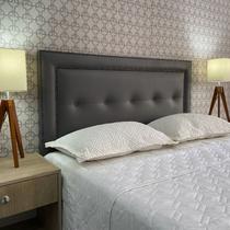 Cabeceira Queen Estofada Berlim Diamond 2 Corano Cinza 160 x 60 RBL