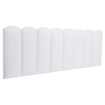 Cabeceira Queen Estofada de Colar na Parede Kit 8 Placas Modelo Nuvem - Várias Cores