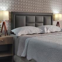 Cabeceira Queen Estofada Modulos V2H4 Diamond Corano Cinza 160 x 120 RBL