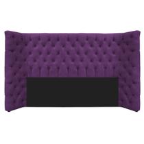 Cabeceira Queen Everest P02 160 cm para cama Box Suede Roxo - Amarena Móveis