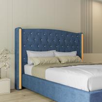 Cabeceira Queen Grécia em Veludo