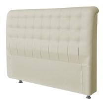 Cabeceira Queen Imperatriz 160 CM Suede Bege - D A Decor