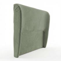 Cabeceira Queen Liah 160cm no Box Madeira Estofada Suede Verde Menta Abmaza Cabeceira Queen Liah 160cm no Box Madeira Estofada Suede Verde Menta Abmaza