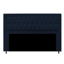 Cabeceira Queen Lunna 160 CM Suede Azul Marinho - D A Decor