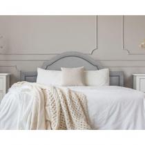 Cabeceira Queen Luxo 160X60 Cinza Tachas Fumê Cabeceira Queen Luxo 160X60 Cinza Tachas Fumê