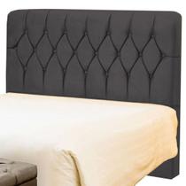 Cabeceira Queen Pérola 160 CM Suede Cinza - D A Decor Cabeceira Queen Pérola 160 CM Suede Cinza - D A Decor