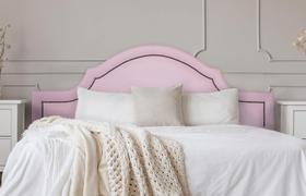 Cabeceira Queen Provençal 160x60cm Sintético Rosa - Tachas Fumê Cabeceira Queen Provençal 160x60cm Sintético Rosa - Tachas Fumê