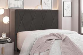 Cabeceira Queen Suede 160cm Aquilla Cinza Cabeceira Queen Suede 160cm Aquilla Cinza