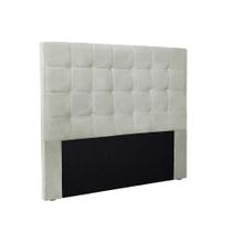 Cabeceira Queen Verona Veludo Prata