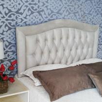 Cabeceira Queen Vintage Bege Ponta Curvada Suede Liso 160 X 120 Cabeceira Queen Vintage Bege Ponta Curvada Suede Liso 160 X 120