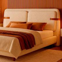 Cabeceira Queen Yun Boucle Off White Sallar Home