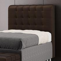 Cabeceira Rana 90 Modulada Estofada N-027 Veludo Marrom Chocolate Aradecor