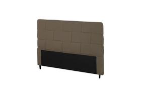 Cabeceira Ravena Plus Casal 1400mm Suede Marrom Taupe - Simbal