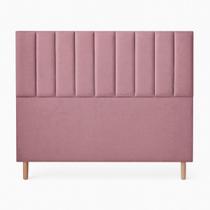 Cabeceira Rebeca Casal Queen Estofada em Suede para Cama Box Sofisticação, Conforto, Decoração de Quarto - Dritex